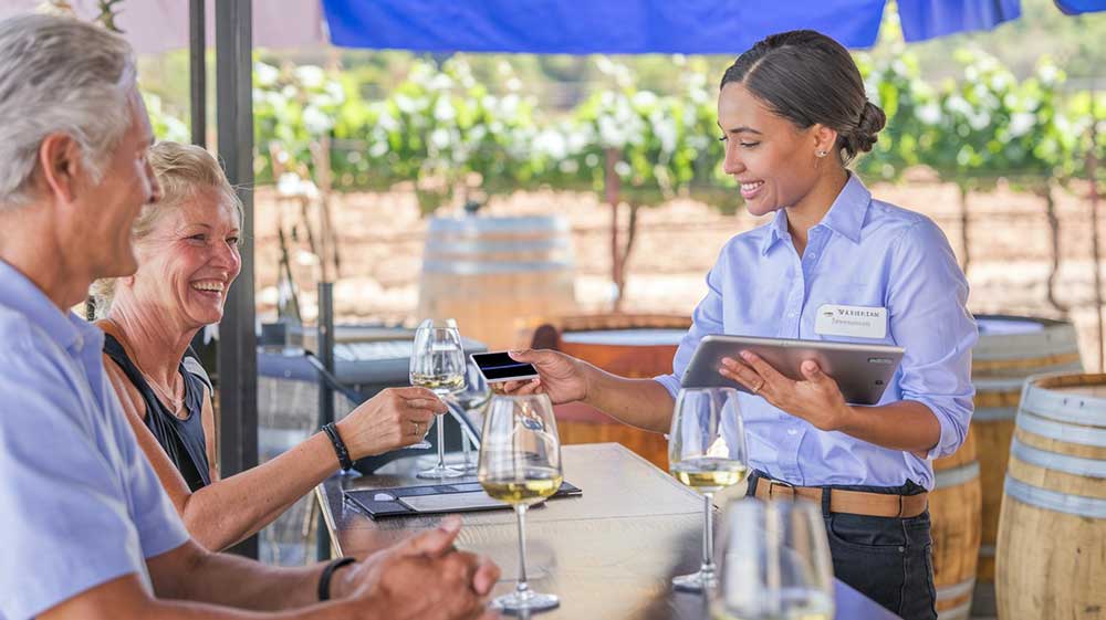 Lively tasting room