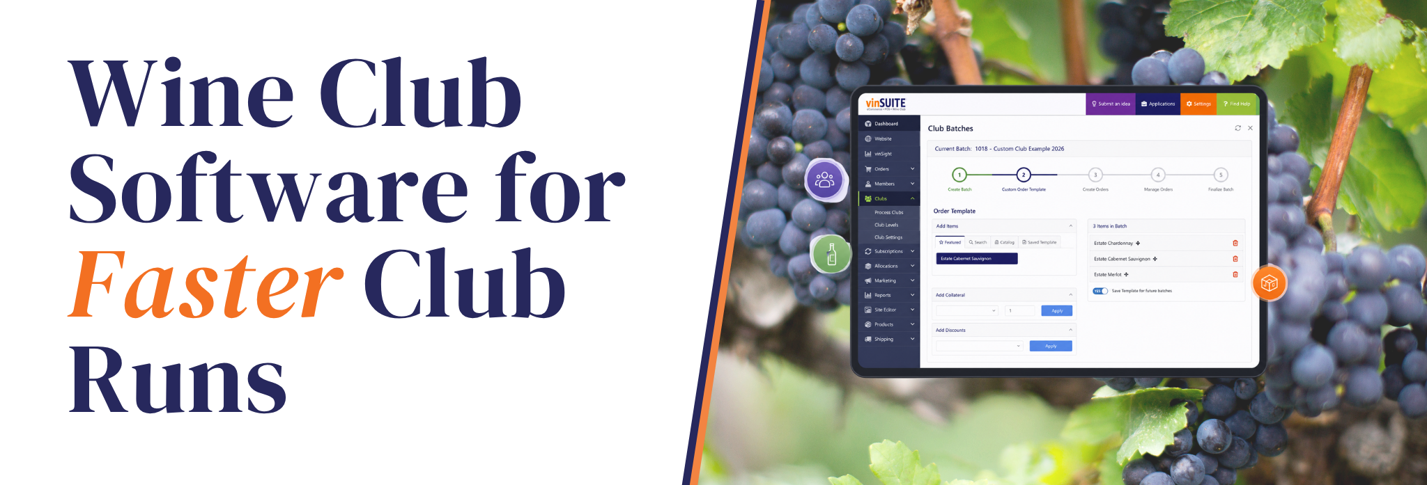 Wine Club Software Faster Club RUns