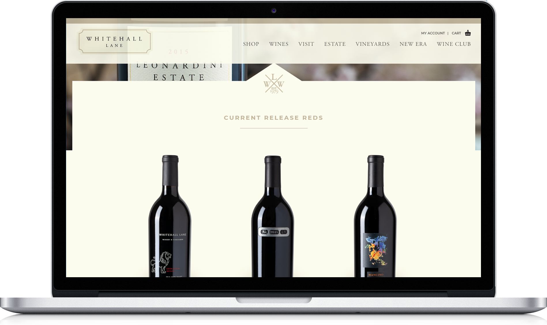 Whitehall Lane custom website