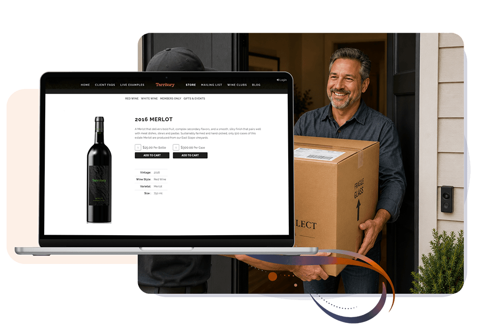 Wine ecommerce storefront