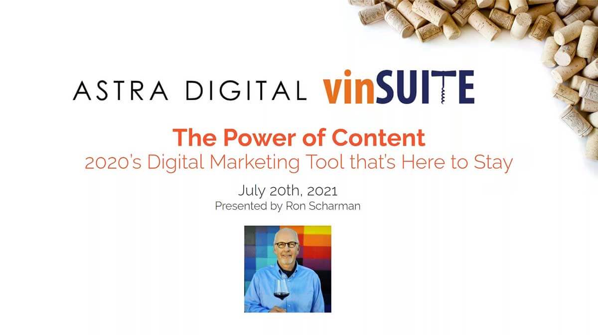 Astra Digital Presents: DTC Digital Trends and Action Items for Wineries