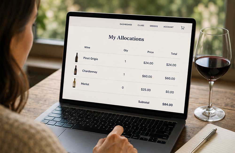 My Allocations product list interface
